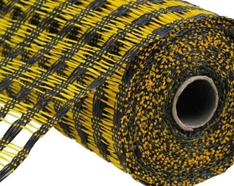 10 inch yellow burlap roll