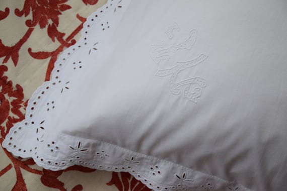 Antique French Pair Of Pillowcases And Duvet Covers Set Linen Etsy