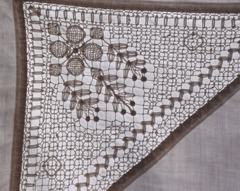 Antique français taie d'oreiller en lin blanc literie oreiller fichier dentelle coussin taie d'oreiller fait à la main décor à la maison dentelle au crochet