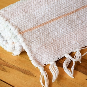 Rag Rug Rag Carpet Vintage Handmade Handwoven  Vintage Antique Home Decor