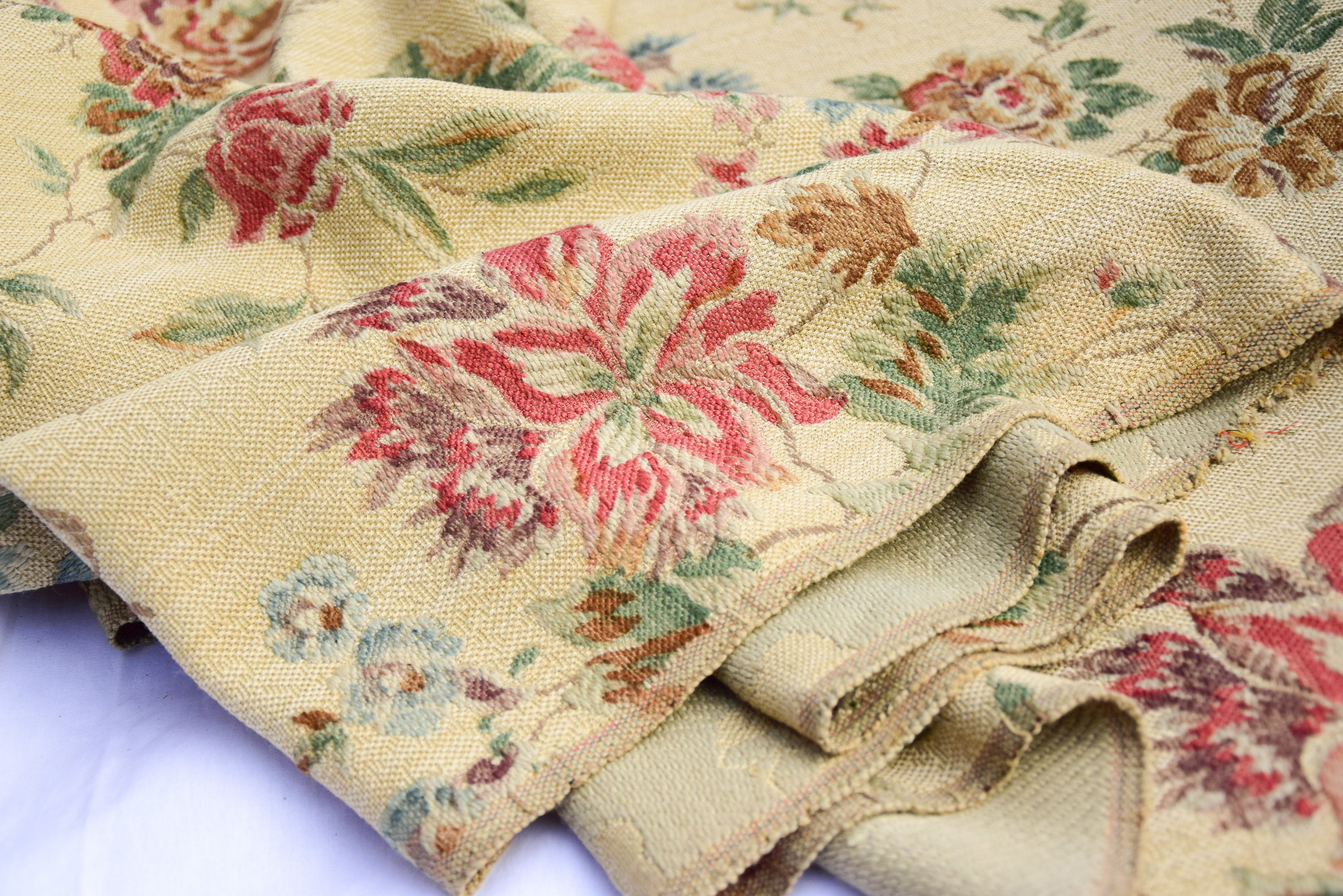 Antique French Fabric - Etsy