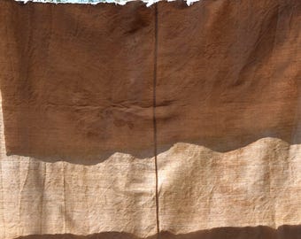 Antique Rustic French Pure Hemp Sheet Material Homespun Organic Linen Handmade Woven Canvas Upholstery Fabric Farmhouse Natural