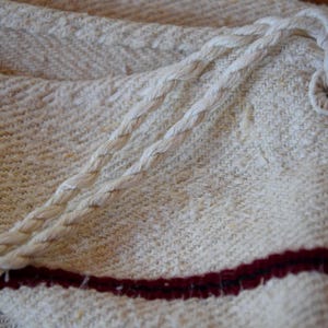 Heavy Nubby Herringbone Grainsack Antique Rustic Hemp Grain Sack Bag Feedsack Homespun Farmhouse Country Upholstery Fabric Old Farmhouse