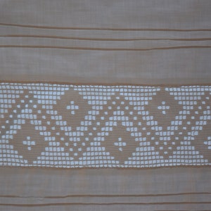 Antique Pillowcase Linen Crocheted Lace White Bedding Cushion French Pillow Sham Pillow Case HandMade Home Decor Romantic Old