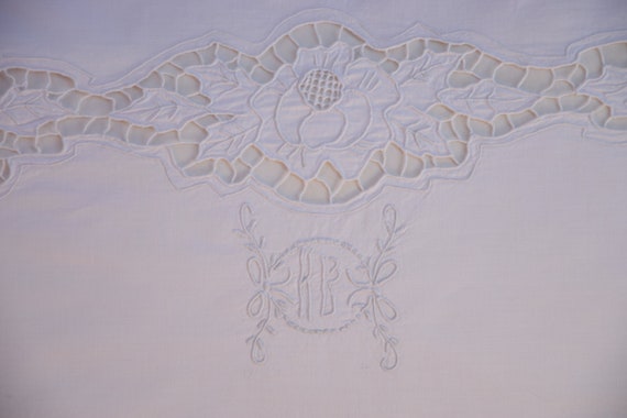 French 2 Pillowcases Antique Richelieu Richelieu Pure Linen Pillowcase