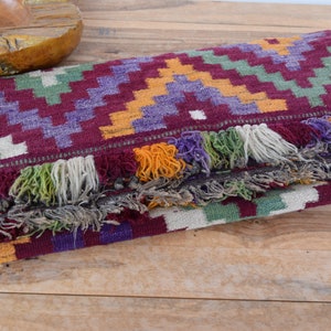 Unique Rug Carpet Vintage handmade woven rug coarse wool Vintage Antique