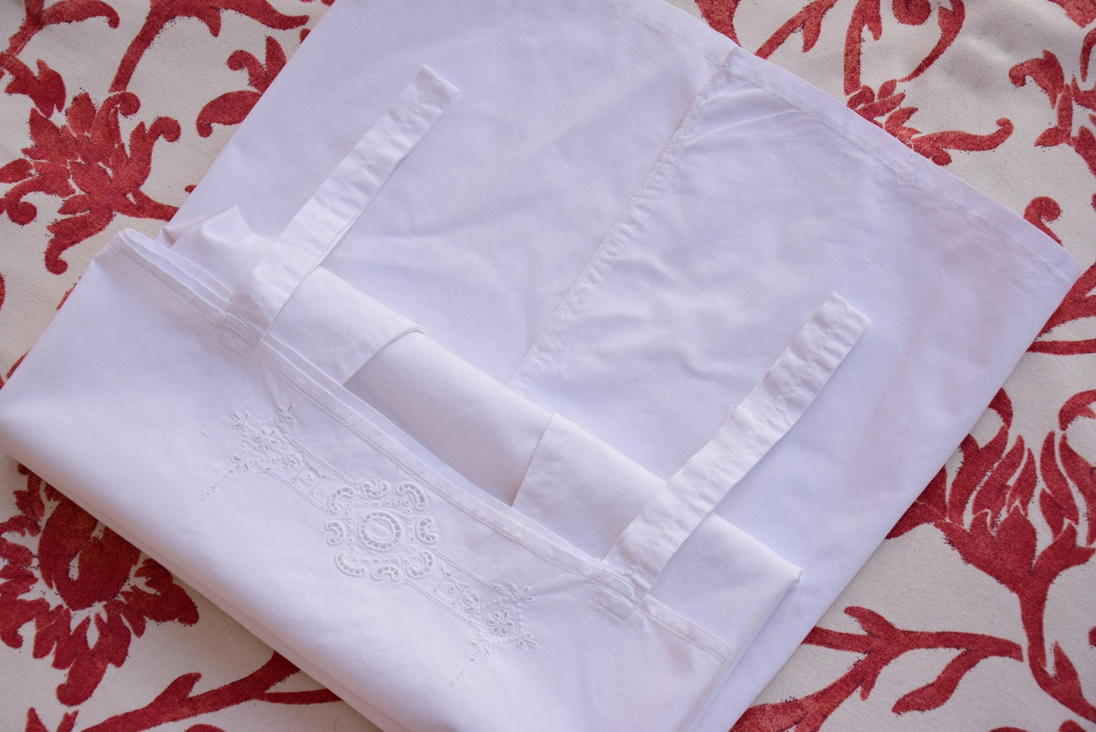 Antique Vintage French Linen Nightgown Handmade Square Etsy