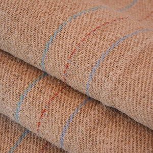 Heavy Nubby Herringbone Antique Rustic Hemp Grain Sack Bag Feedsack Homespun Farmhouse Country Upholstery Fabric Organic Old Farmhouse