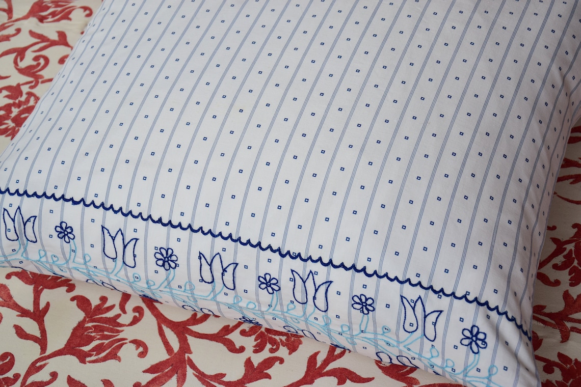 Duvet cover + pillow case, HERCULE vintage