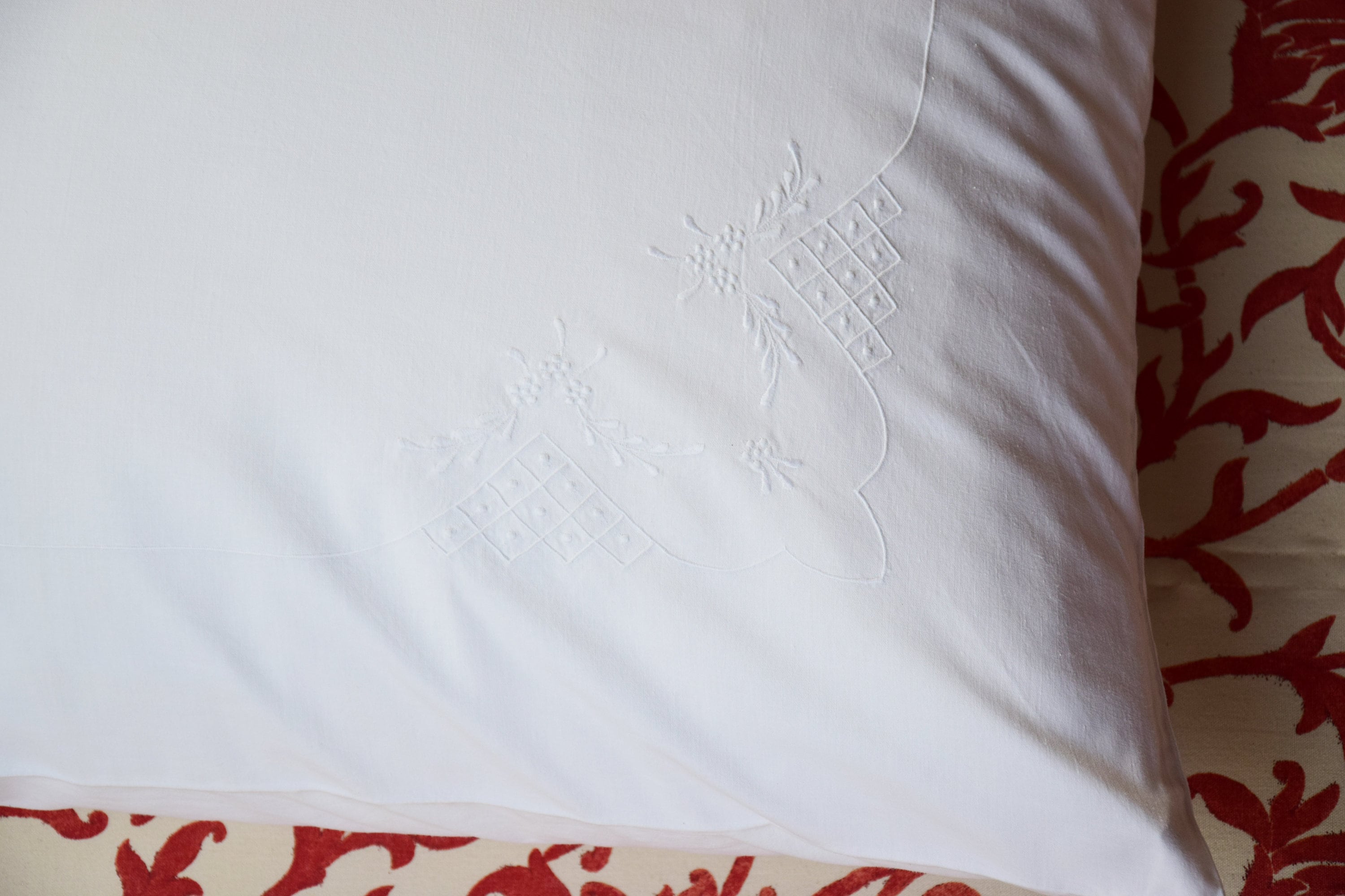 Pair Pillowcases Sham Antique Vintage Linen Bedding Cushion Etsy UK