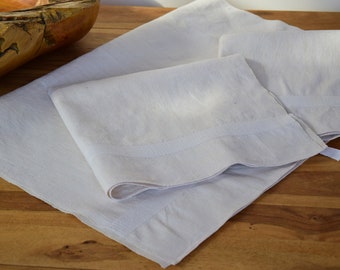 Antique French Hemp Bath Towel Organic Dish Towel Napkin Canvas Handmade Handloomed Linen Fabric Homespun Rustic Fabric Home Decor Country