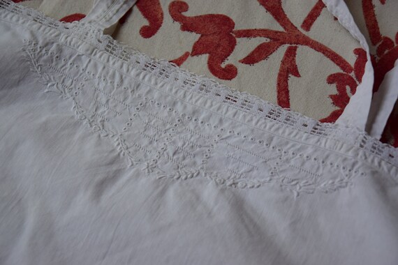 Antique Vintage French Linen Summer Dress Tunic B… - image 5