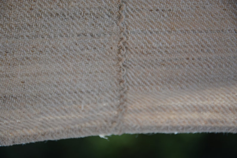 Seltene 5 Hanf Blatt Antiken Rustikalen Materialien Homespun C
