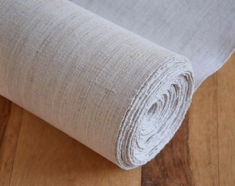 9,4 m (Price/Meter) Antique Rustic Hemp Bolt 22&#39; Roll Canvas Farmhouse Linen Material French Rustic Homespun Organic Old Fabric Country