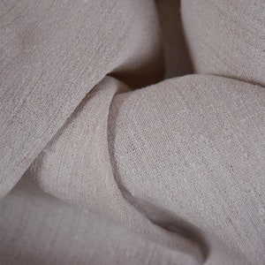 Antique Rustic French Pure Hemp Sheet Upholstery Material Homespun Organic Handmade Woven Canvas Farmhouse Fabric Linen Natural