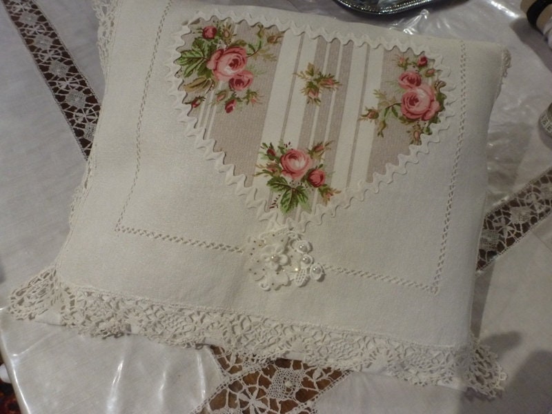 Coussin en Linge Ancien