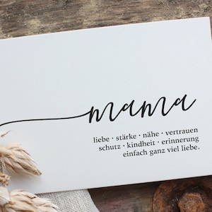 Postcard with the lettering "mama" | Gift idea, greeting card, birthday, Mother's Day