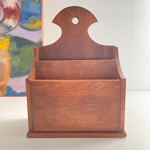 Rustic Wood Storage | Vintage Organizer | Wall Bin | Entryway Catchall | Home Organization
