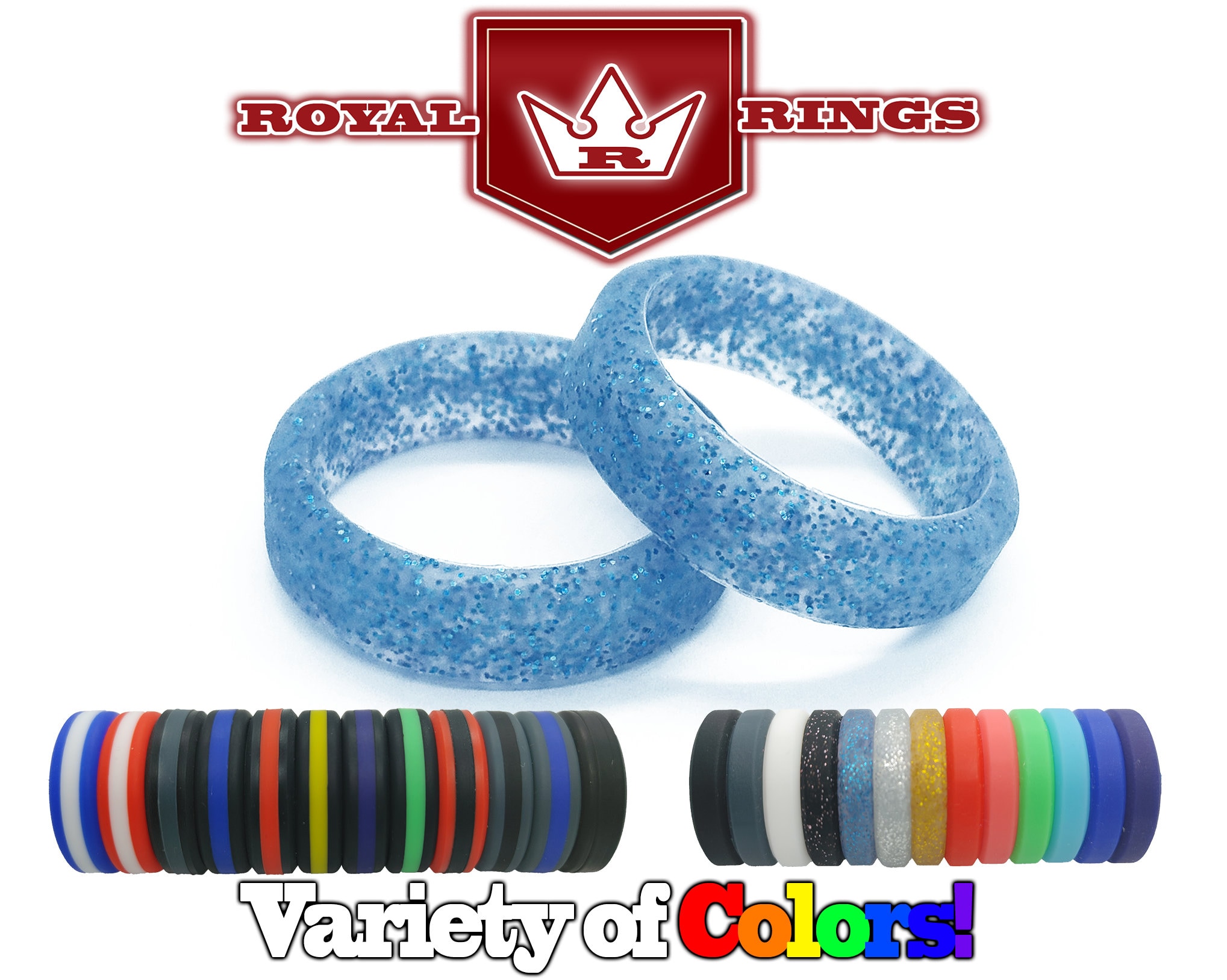 Glitter silicone rings discount