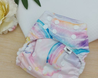 Pocket diaper, cloth diapers, modern, rainbow,Rainbow baby, diapers, cloth diaper cover, washable diaper, reusable diaper,cloth nappy, gold