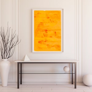 Printable Art, Large Wall Art, Bright abstract wall art, Oil Pastel Drawing, texture art, Contemporary Art, DIGITAL print, Yellow Wall Art image 1