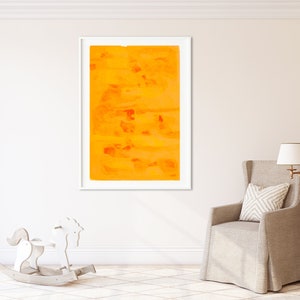 Printable Art, Large Wall Art, Bright abstract wall art, Oil Pastel Drawing, texture art, Contemporary Art, DIGITAL print, Yellow Wall Art image 3