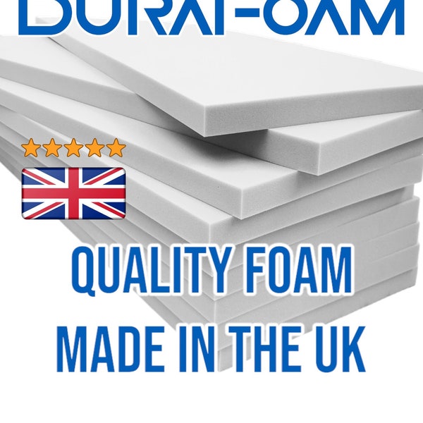 Upholstery Foam Cut to Size - High-Density, Available in All Sizes and Thicknesses - Made in the UK - Highest-Quality on Etsy