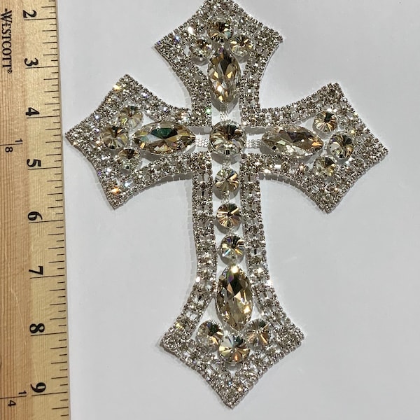 Crystal Rhinestone Crosses for Wedding #31452 Baptism First Communion ,Candles,Decoration