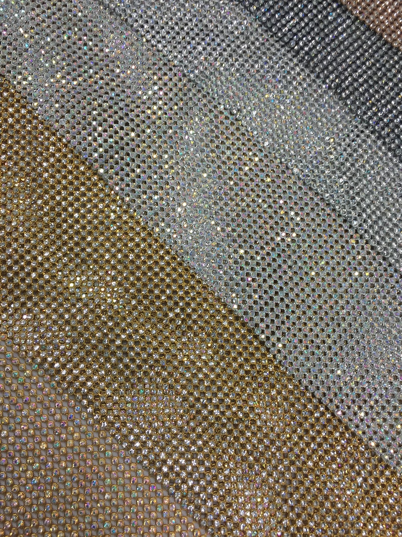Rhinestone Sheets / Rhinestone Fabric/ Rhinestone Mesh Full Etsy