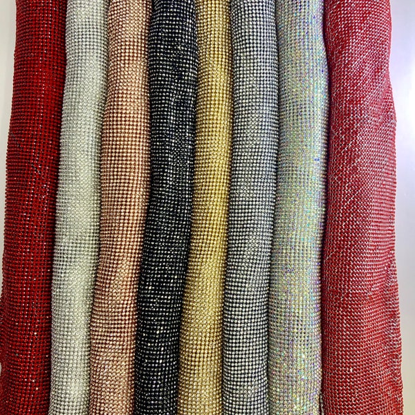 Rhinestone Mesh - Etsy