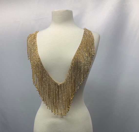 Designer Rhinestone Beaded Applique, Rhinestone Fabric, Wedding