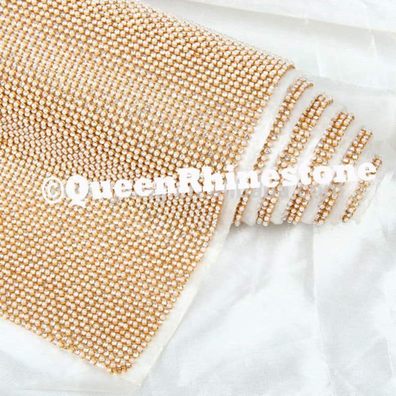4mm Rhinestone Sheet / Rhinestone Fabric on Mesh Stone Size Etsy