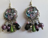 Earrings pearls and cabochon woman cavaleras