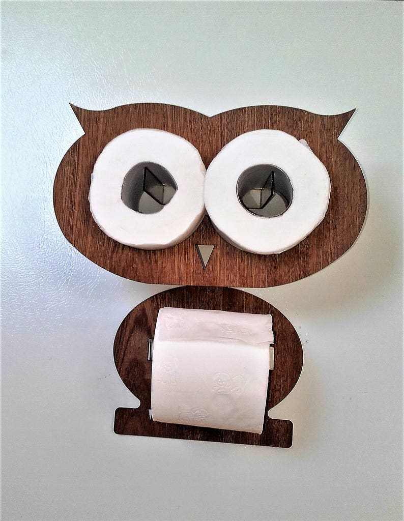 Funny Toilet Paper Rolls Holder. Owl Set for 3 Toilet Rolls Etsy Israel