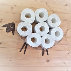 Mini mensola a forma di pecora per decorazione murale e conservazione della carta igienica