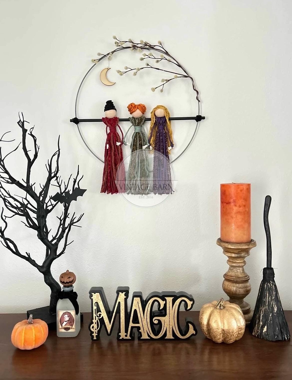 Hocus Pocus Wall Decor, Halloween Witch Decor, Sanderson Sisters