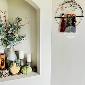 Macrame Hocus Pocus Hocus Pocus Wall Decor, Halloween Witch Decor, Sanderson Sisters Wreath ...