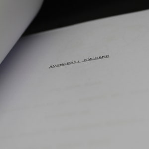 Avengers: Endgame Script  - Movie Script Replica