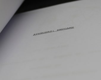 Avengers: Endgame Script  - Movie Script Replica
