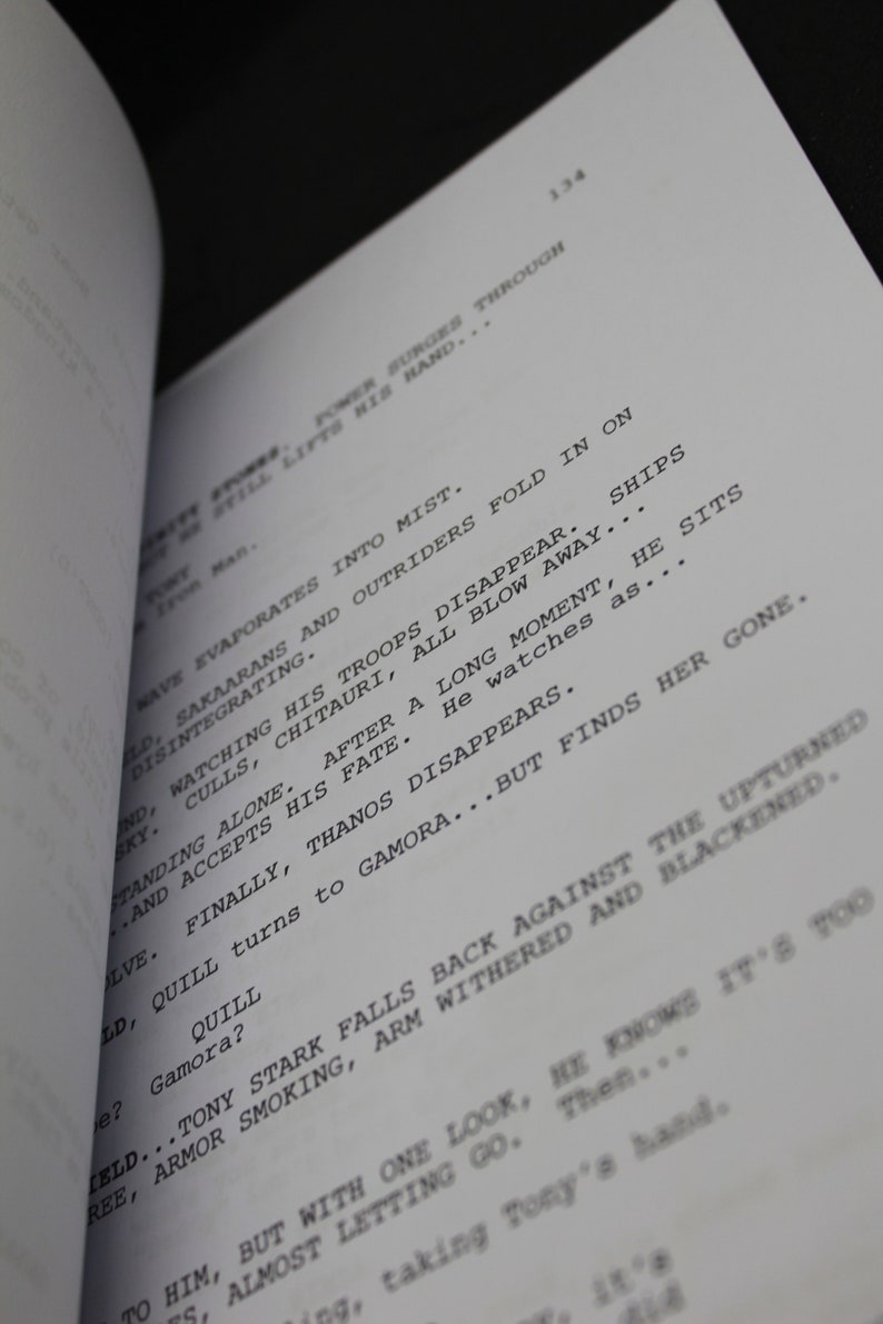 Avengers: Endgame Script - Movie Script Replica - Etsy