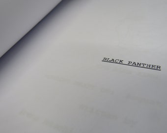 Black Panther Script - Movie Script Replica