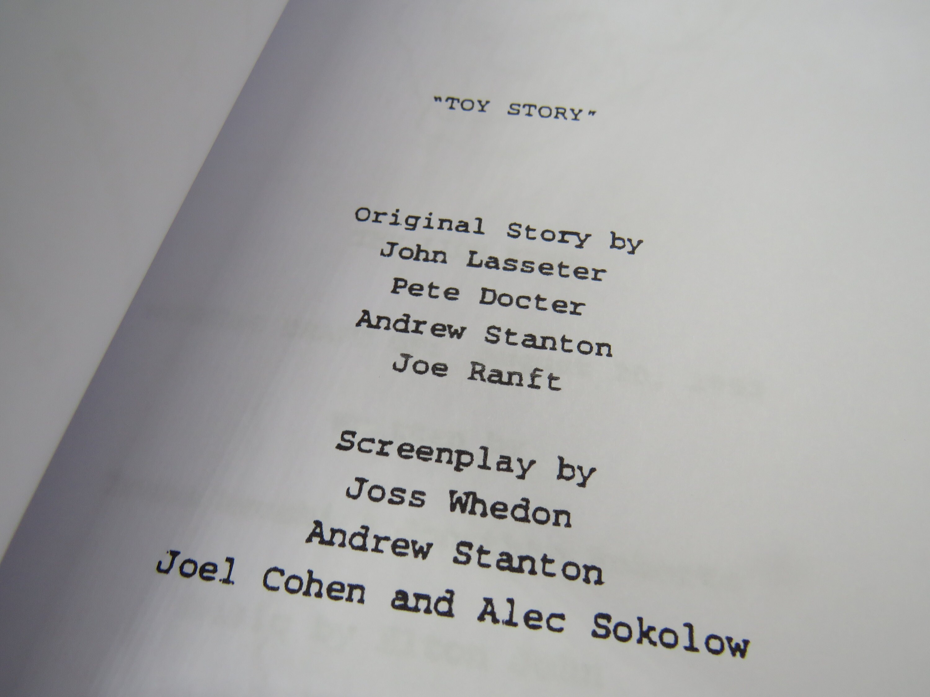 Toy Story 1 2 3 o 4 Script Movie Script Replica Etsy
