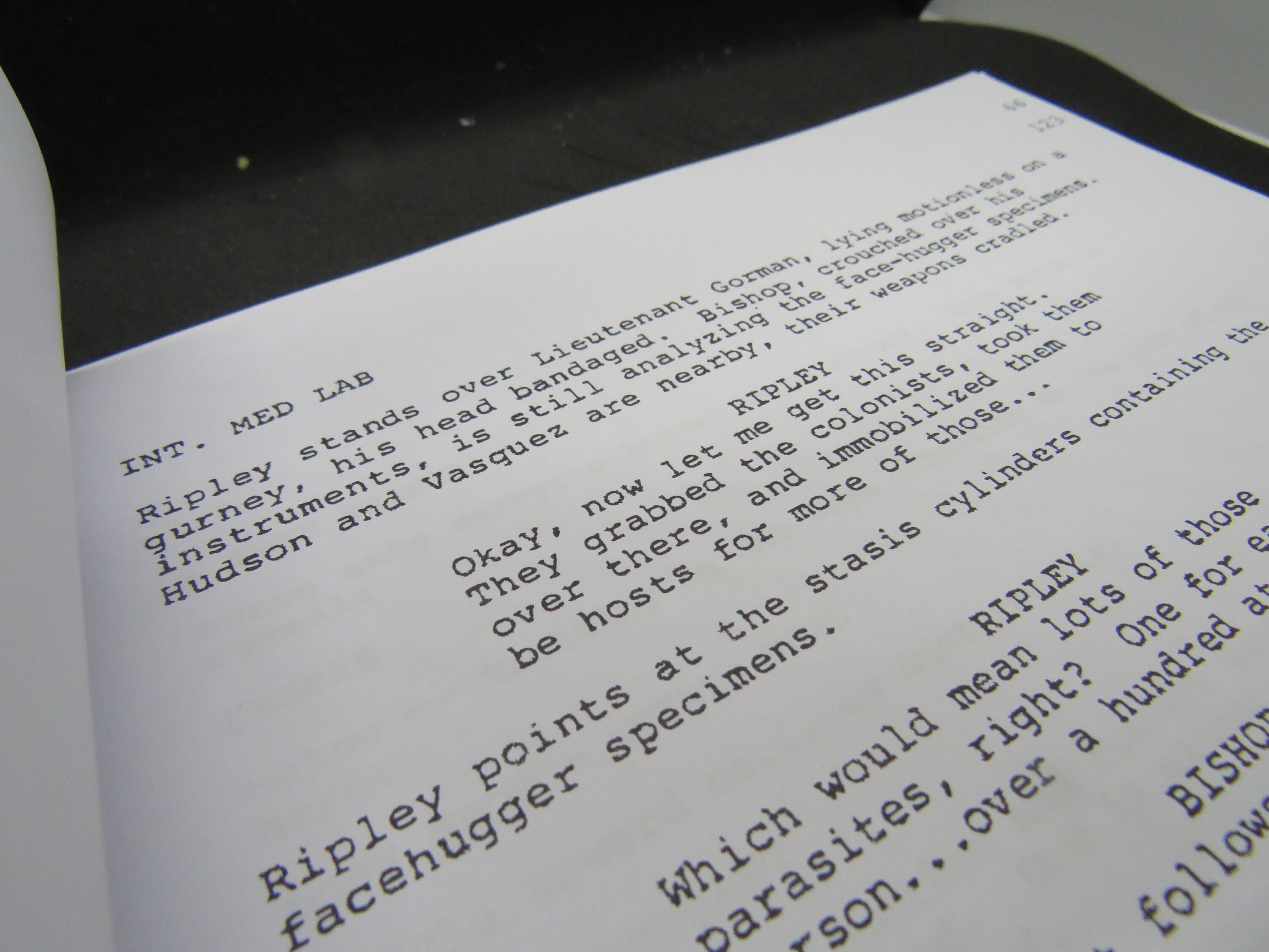 Aliens Script - Movie Script Replica - Etsy