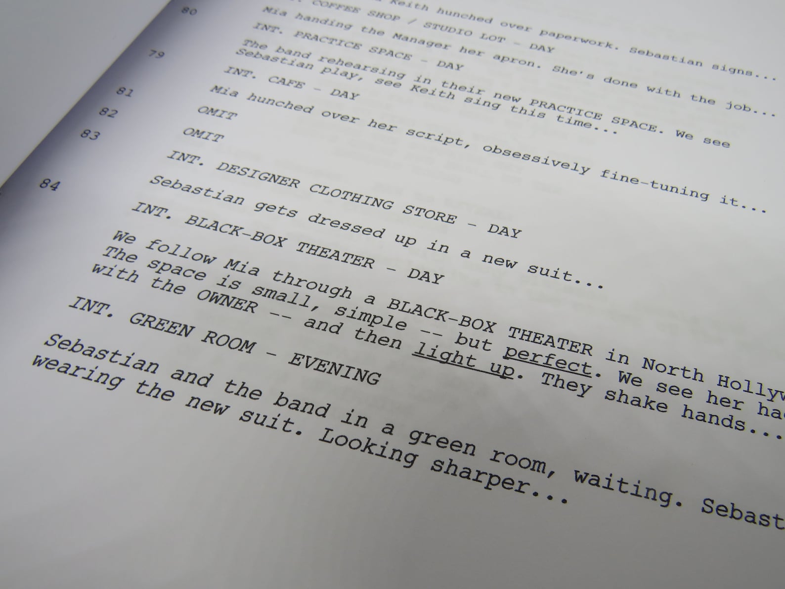 La La Land Script Película Script Replica Etsy