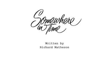 Custom Listing - SOMEWHERE IN TIME