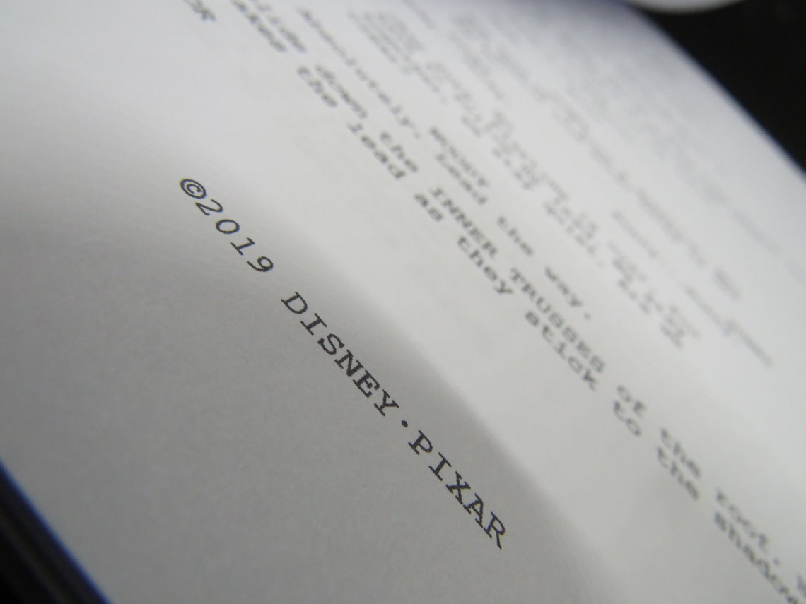 Toy Story 1 2 3 or 4 Script Movie Script Replica Etsy