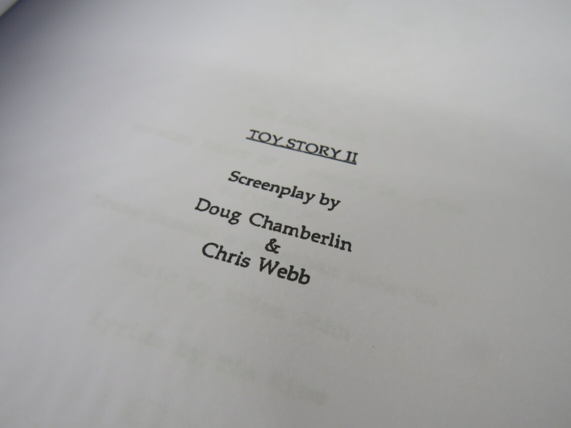 Toy Story 1 2 3 or 4 Script Movie Script Replica Etsy