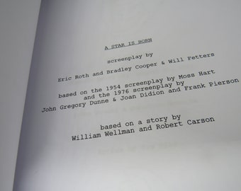 Manus till A Star is Born (2018) - Replika av filmmanus