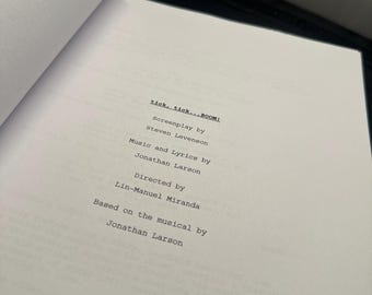 tick, tick…BOOM! Script