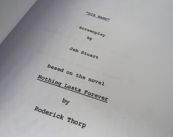 Die Hard Script - Movie Script Replica